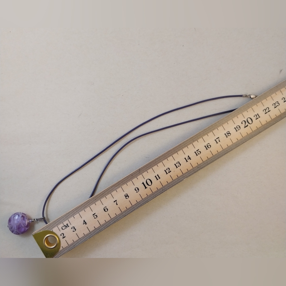 Purple Pendant Necklace - Picture 6 of 11